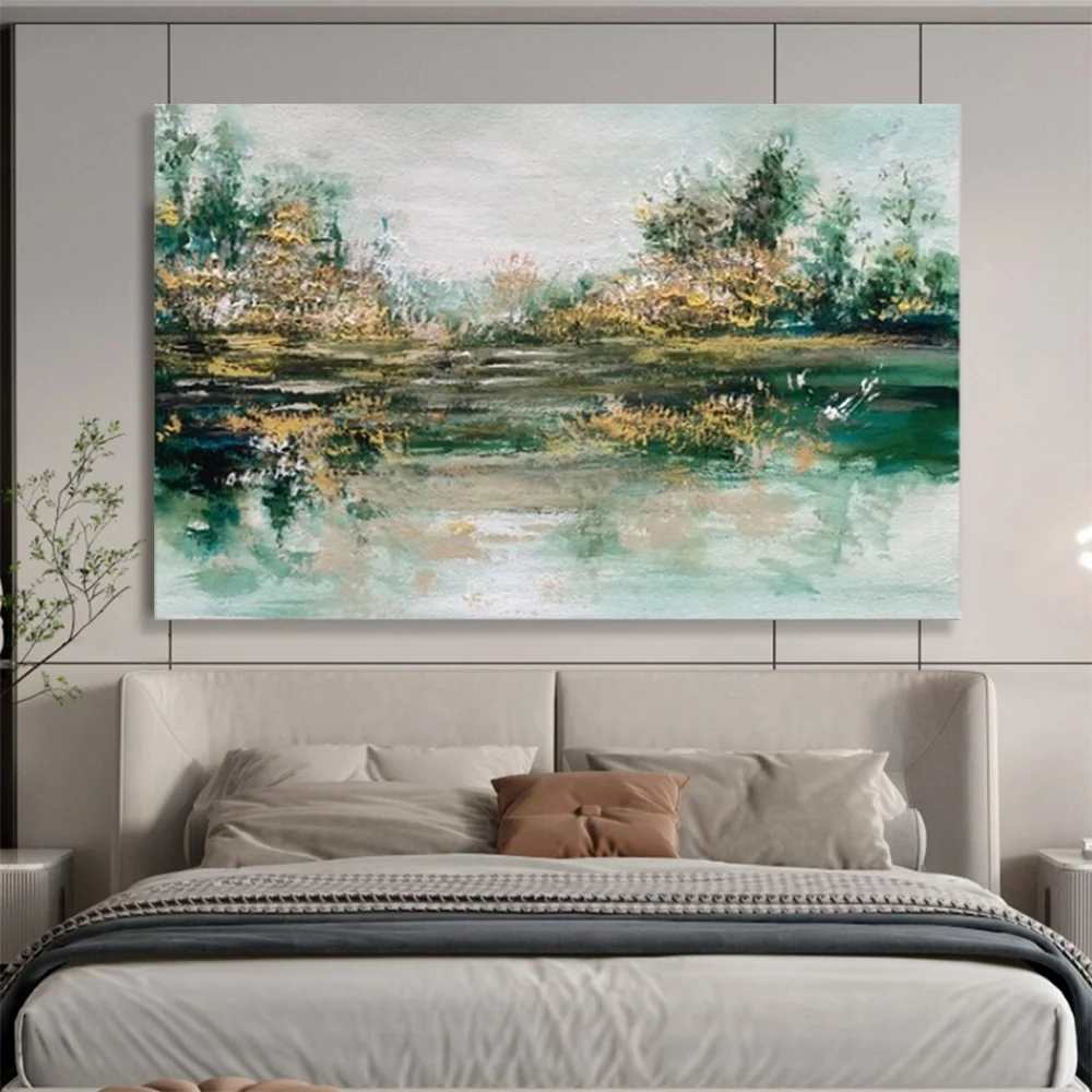 Soft Sellers Natural - oversized floral canvas for bedroom